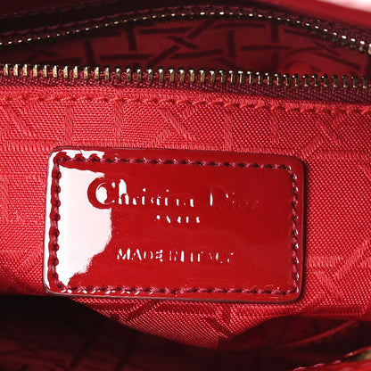 Christian Dior Patent Cannage Mini Lady Dior Red 6 of 10