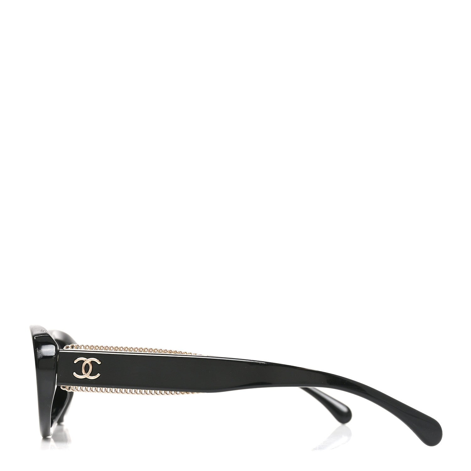Chanel Acetate Oval Sunglasses 5515-A Black 3 of 7