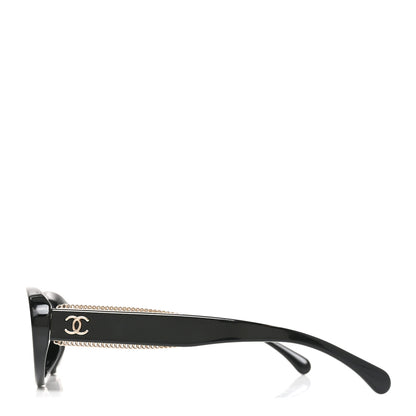 Chanel Acetate Oval Sunglasses 5515-A Black 3 of 7