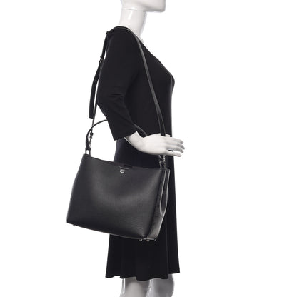 MCM Grained Calfskin Visetos Medium Sarah Hobo Black 3 of 10