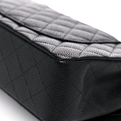 Chanel Caviar Quilted Medium Double Flap Black 11 of 12