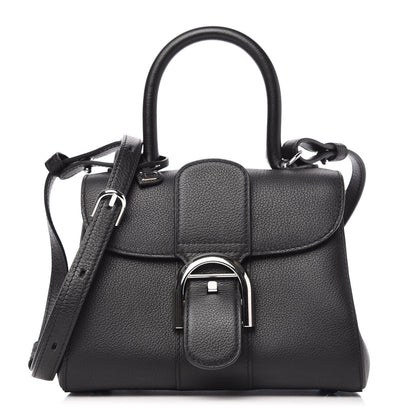 Delvaux Grained Calfskin Mini Brillant Satchel Black 1 of 10