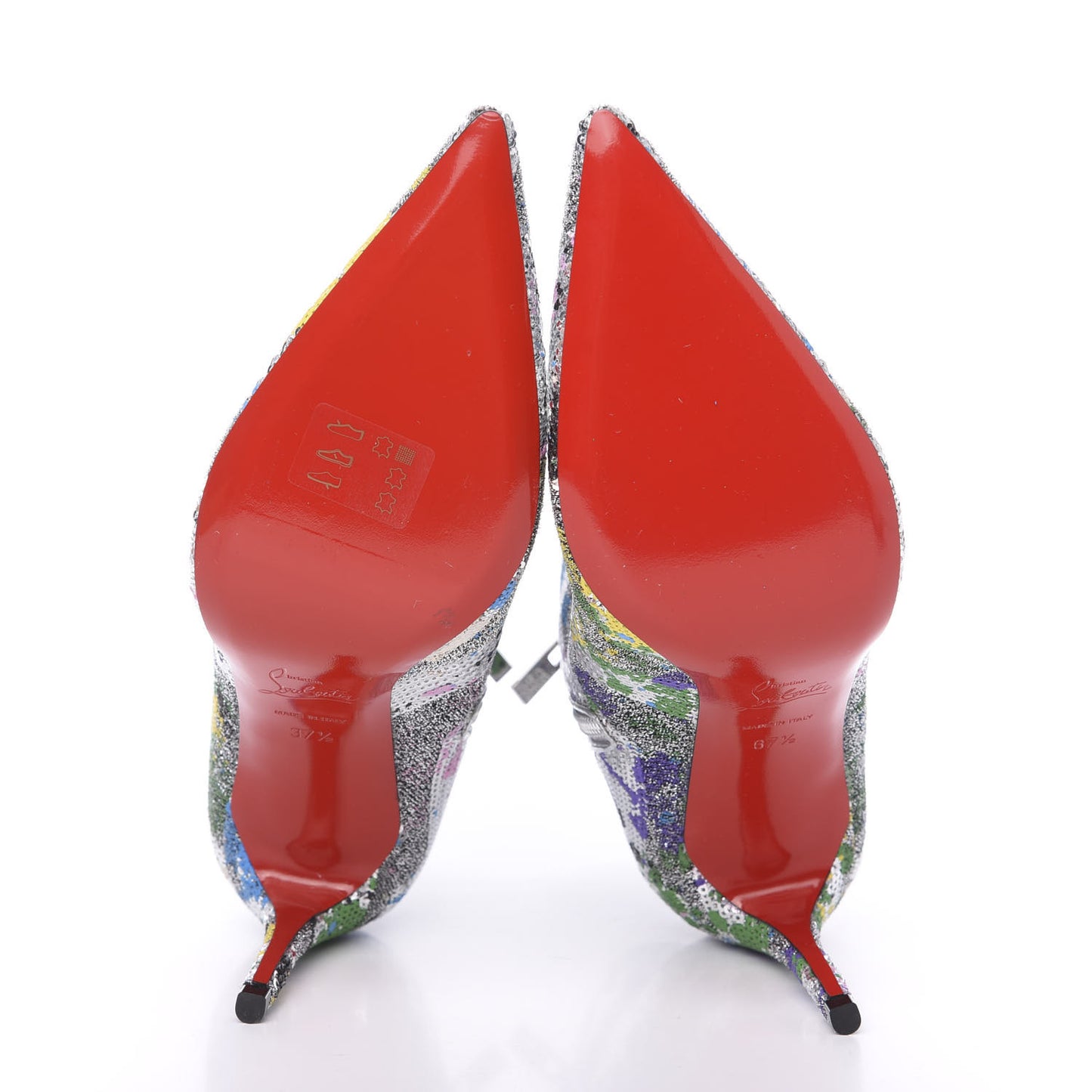 Paillette Splash So Kate Booty 85 Ankle Boots 37.5 Silver Multicolor