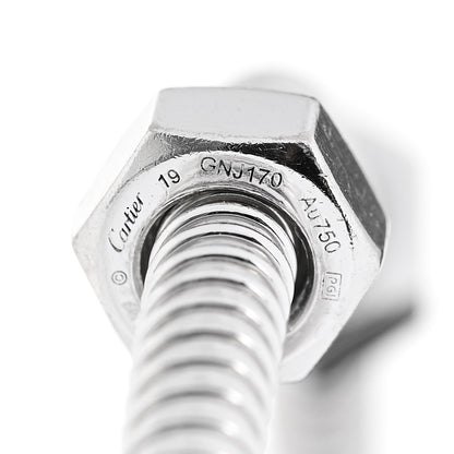 Cartier 18K White Gold Ecrou de Cartier Bracelet 19 3 of 4