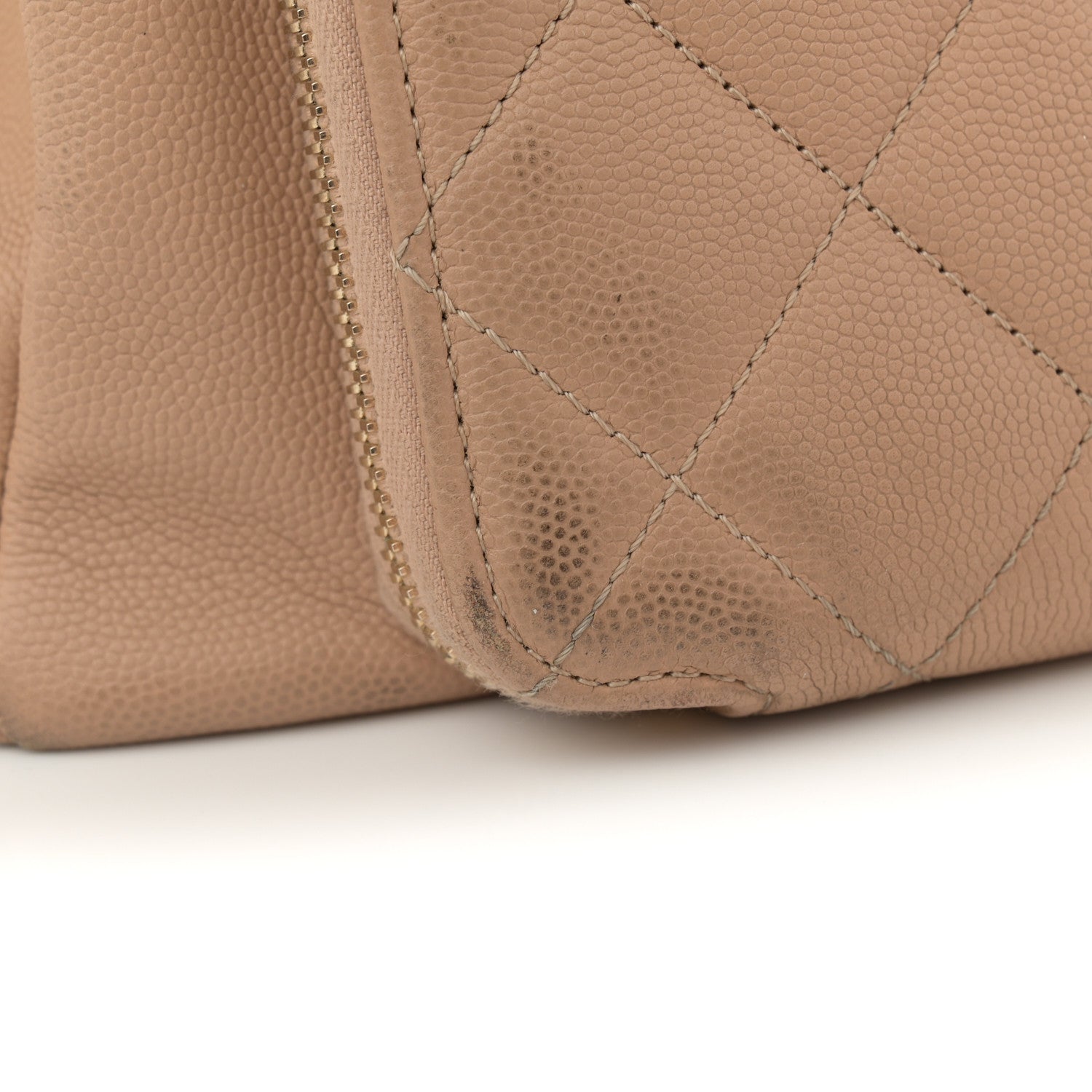Chanel Caviar Quilted Large Business Affinity Shopping Bag Beige 17 of 17