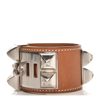 Hermes Barenia Collier de Chien CDC Bracelet S Fauve 1 of 7