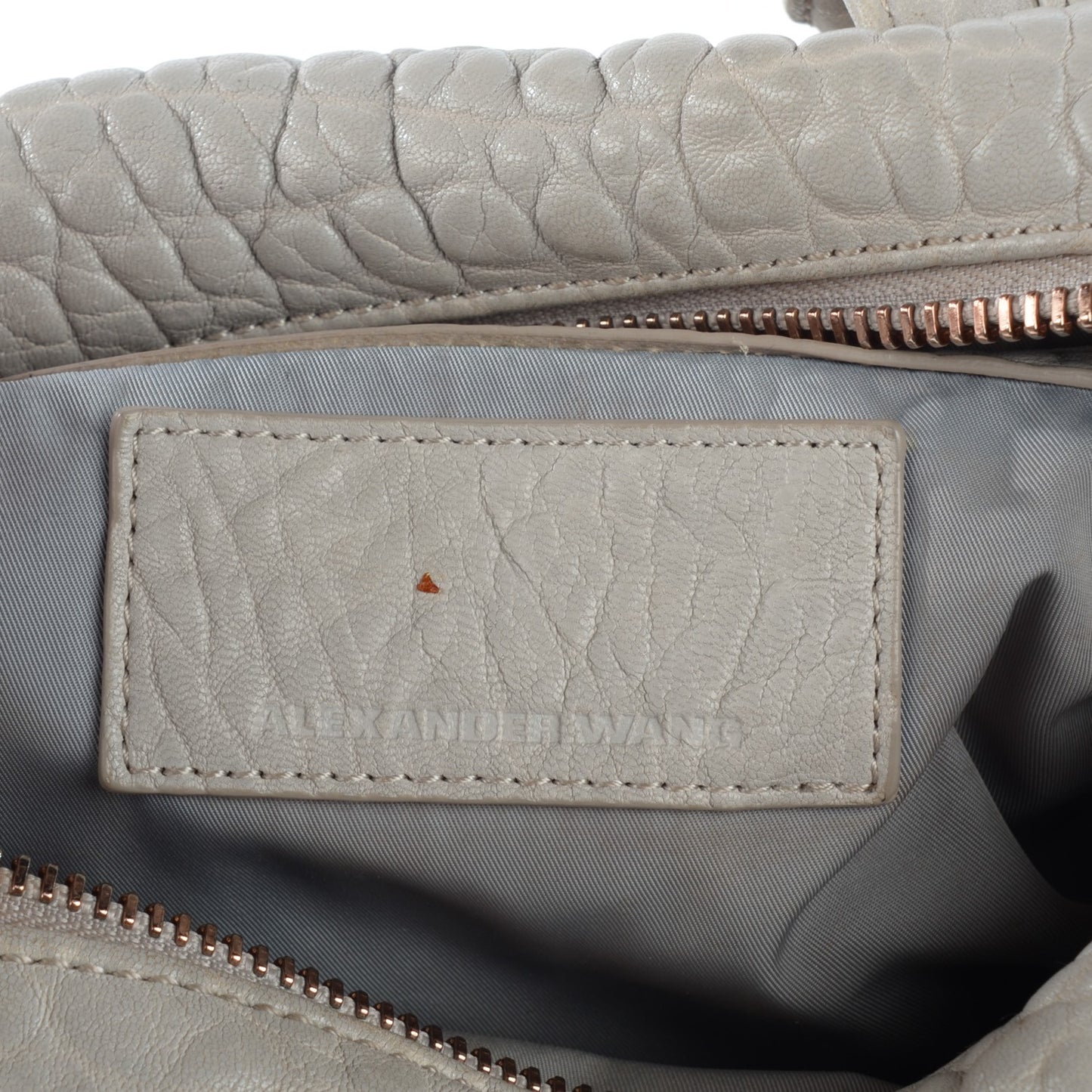 Pebbled Lambskin Rocco Lilac Rose Gold Hardware