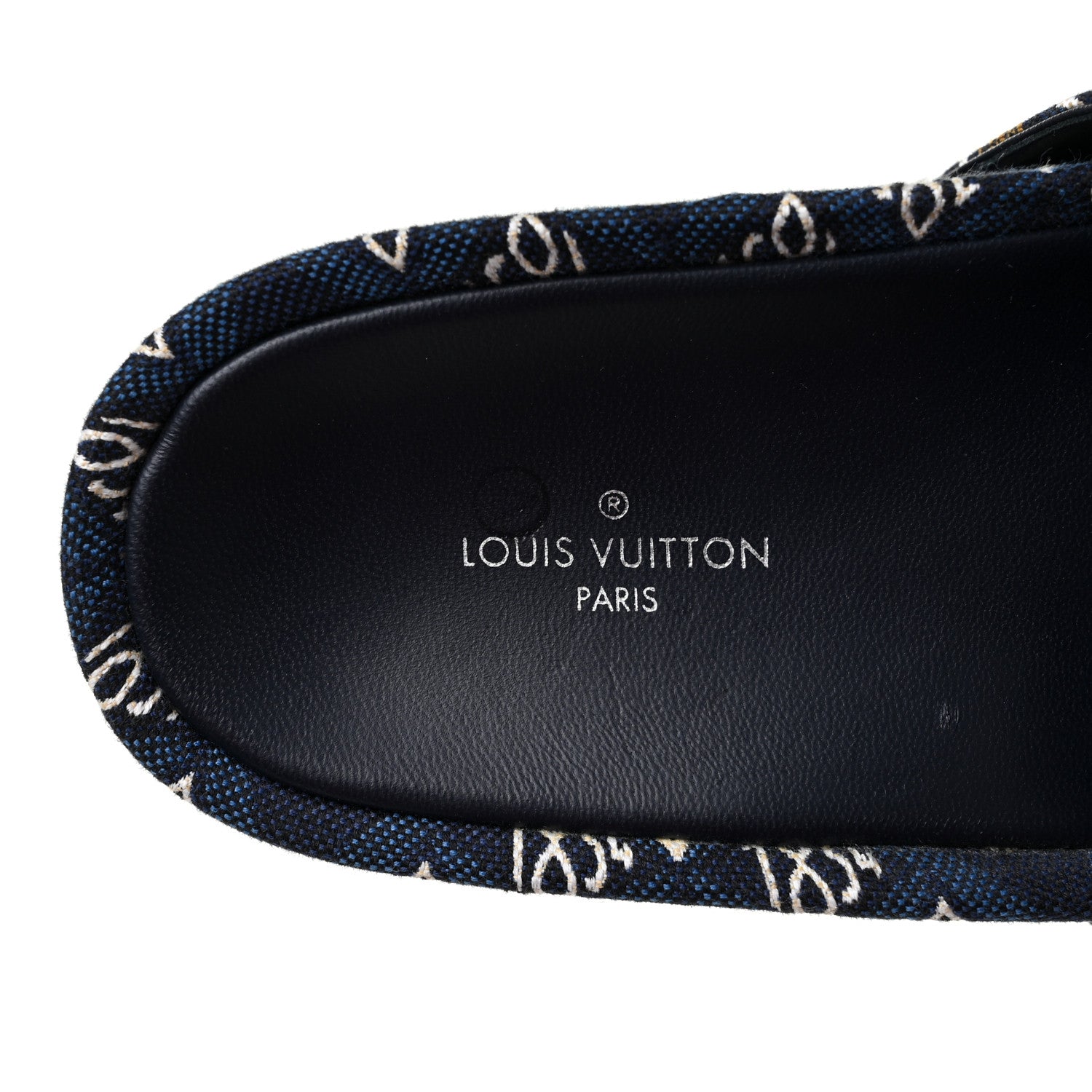 Louis Vuitton Jacquard Since 1854 Flatform Sandals 36 Blue 7 of 8