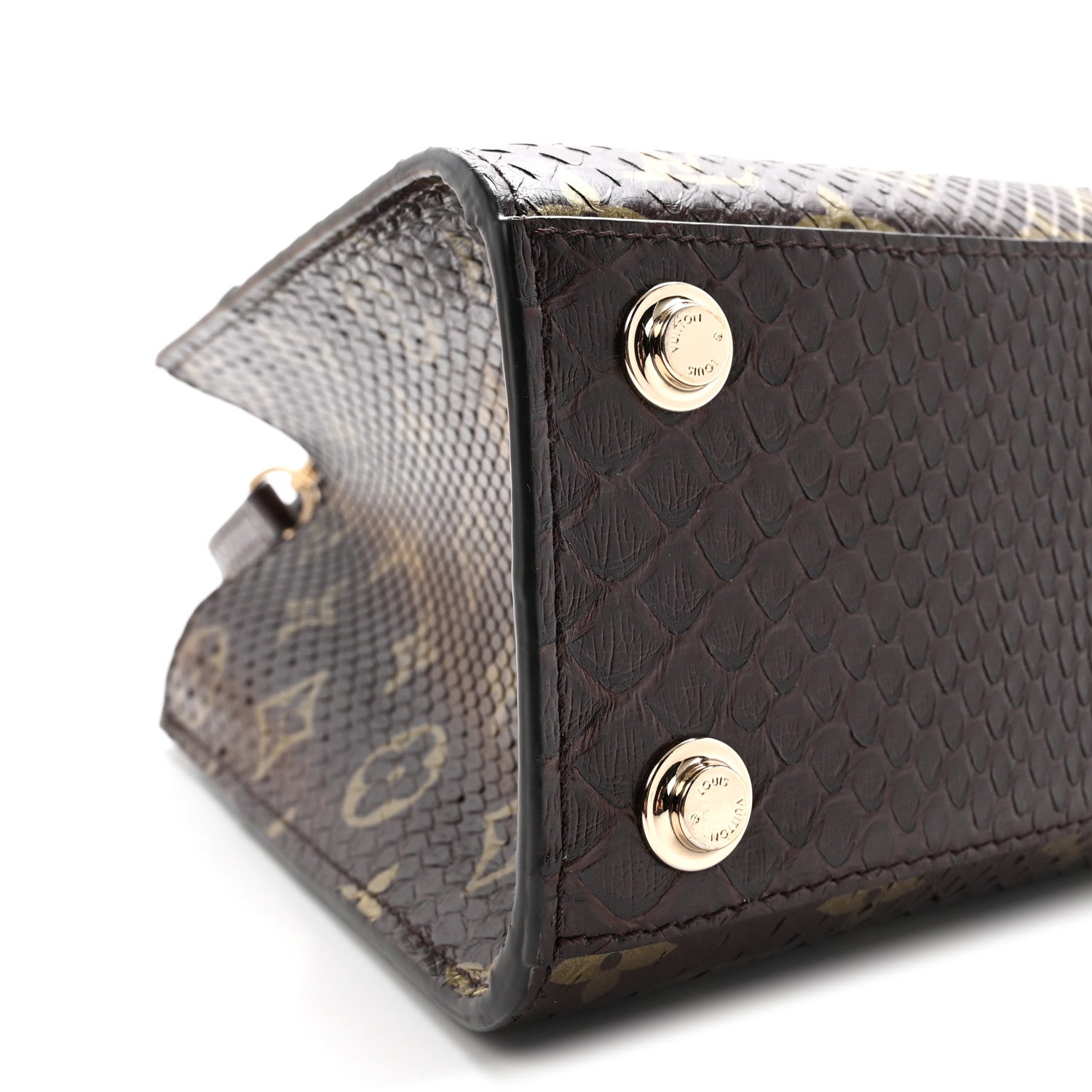 Louis Vuitton Snakeskin Monogram City Steamer Mini Brown 9 of 9