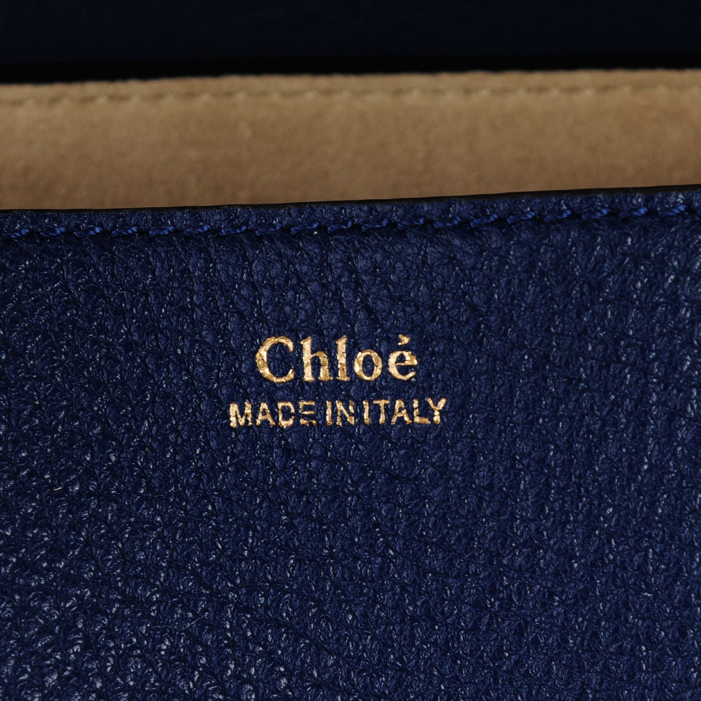 Grained Lambskin Drew Shoulder Bag Royal Navy