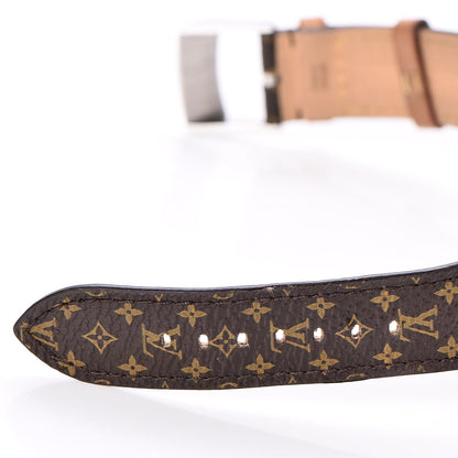 Louis Vuitton Stainless Steel Monogram 39mm Tambour Quartz Watch Brown 6 of 11