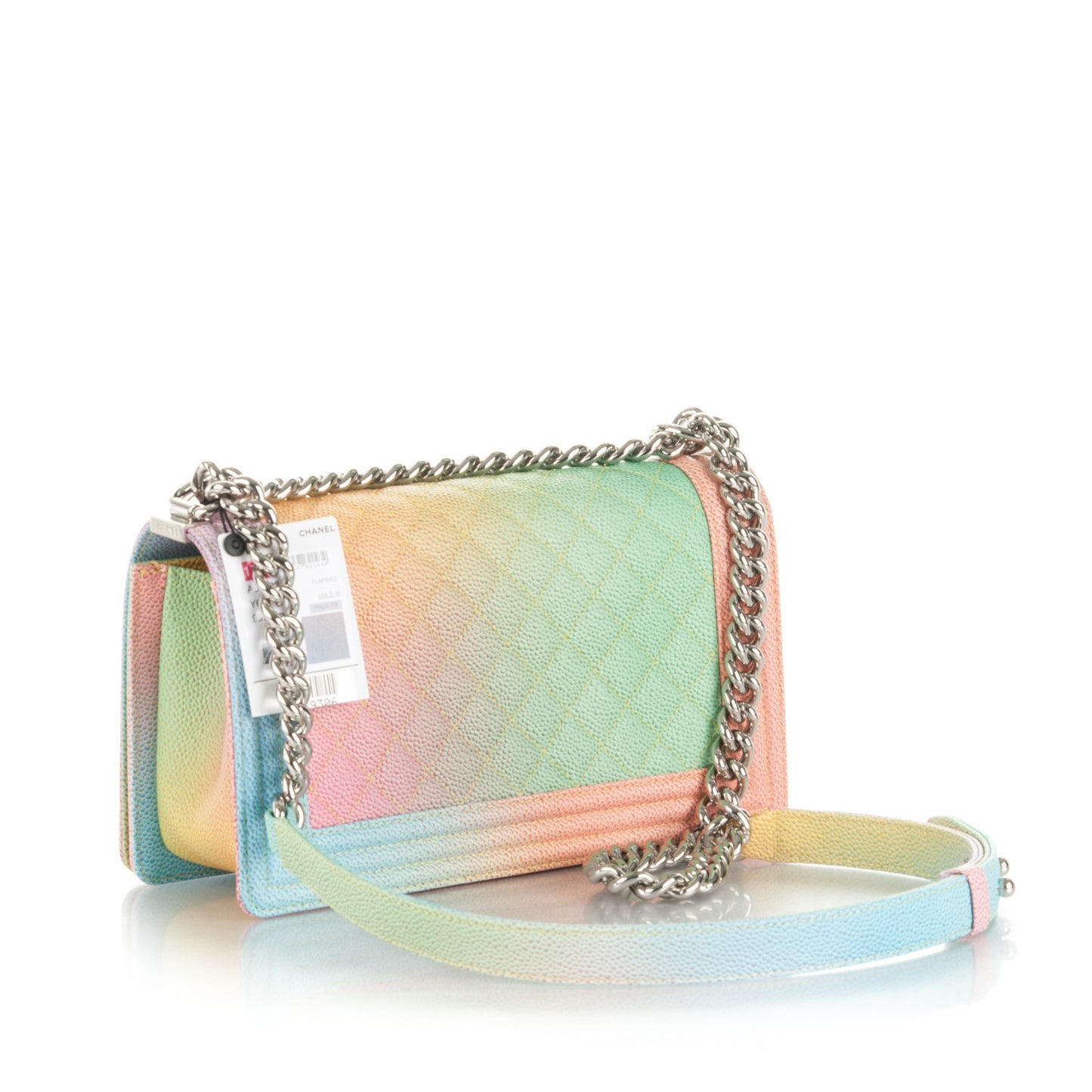 Caviar Quilted Medium Cuba Rainbow Boy Flap Multicolor