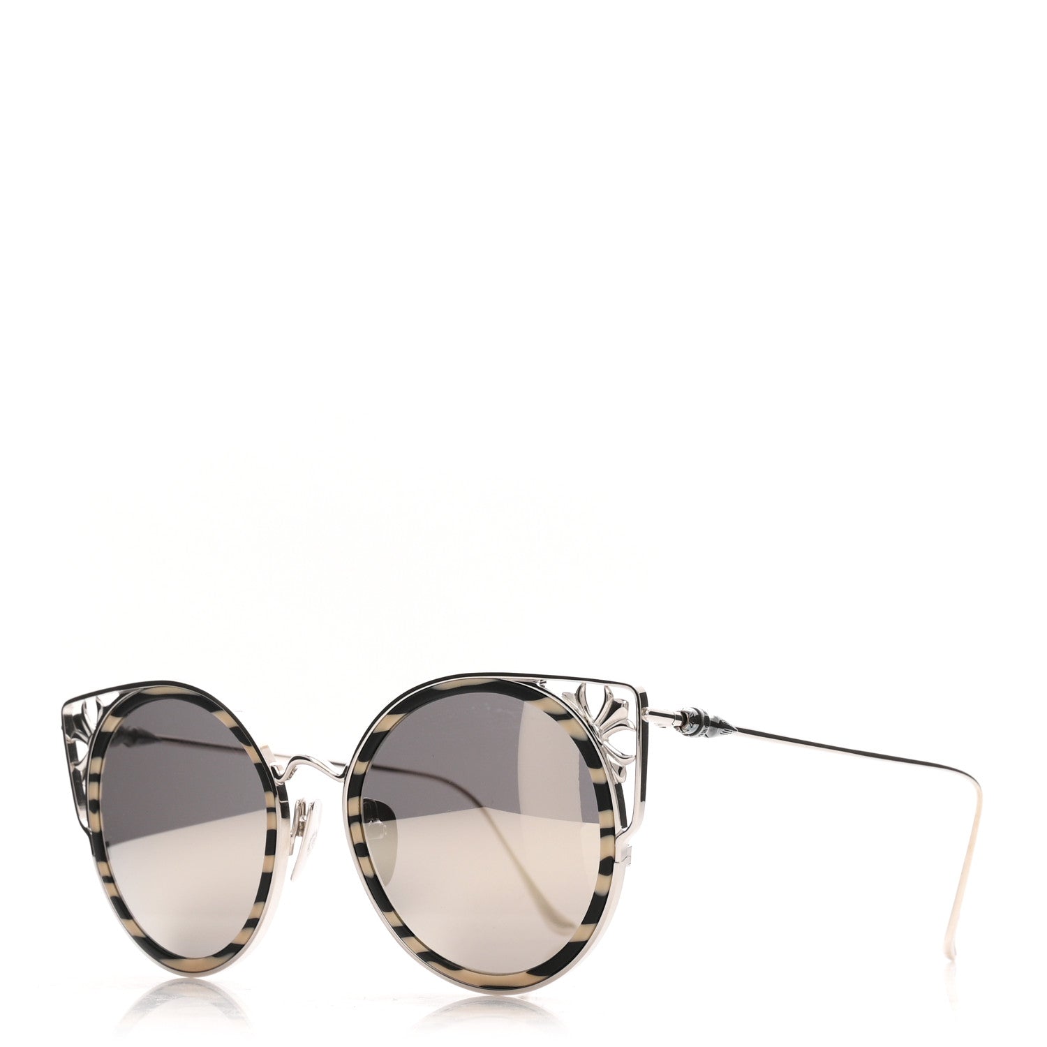 Chrome Hearts Metal Blow It Blue Sunglasses Silver 1 of 7