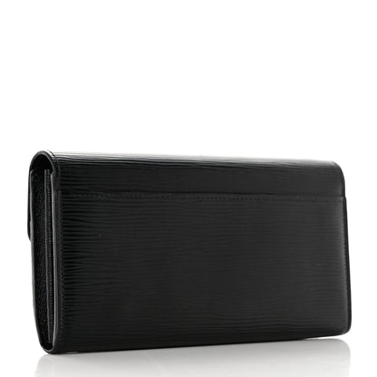 Louis Vuitton Epi Sarah Wallet NM Black 3 of 6