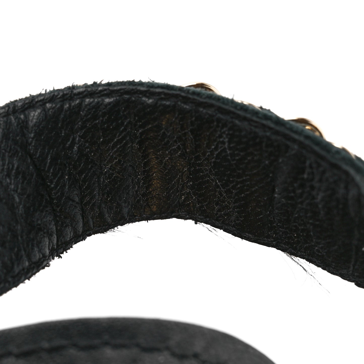 Lambskin Chain Sandals 35 Black