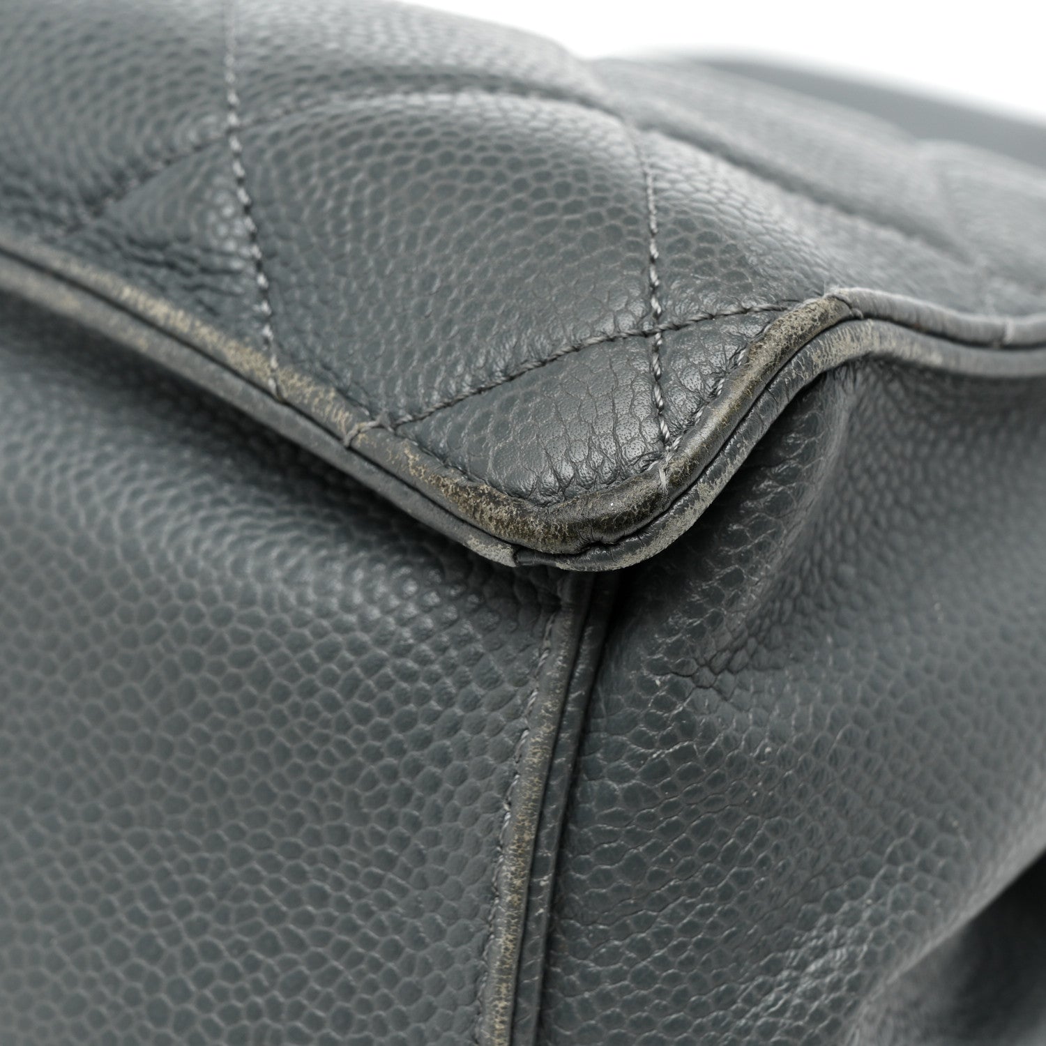 Chanel Caviar Quilted Large Retro Class Flap Grey 17 of 23