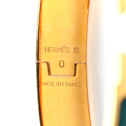 Hermes Enamel Narrow Clic Clac H Bracelet PM Malachite 4 of 5