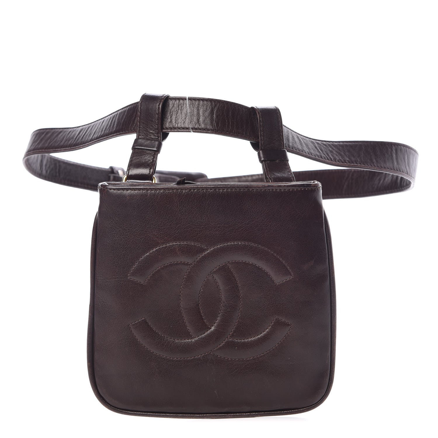 Chanel Lambskin Waist Belt Bag Brown 1 of 9