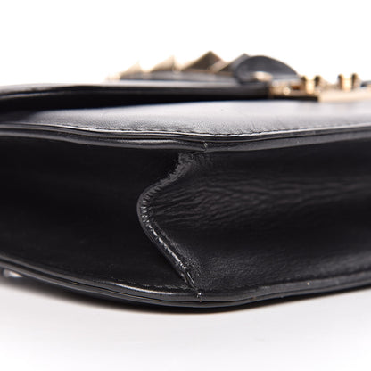Valentino Garavani Vitello Medium Glam Lock Rockstud Flap Black 12 of 14