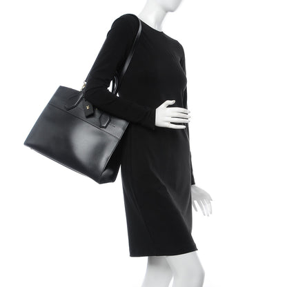 Louis Vuitton Calfskin City Steamer MM Black 2 of 8