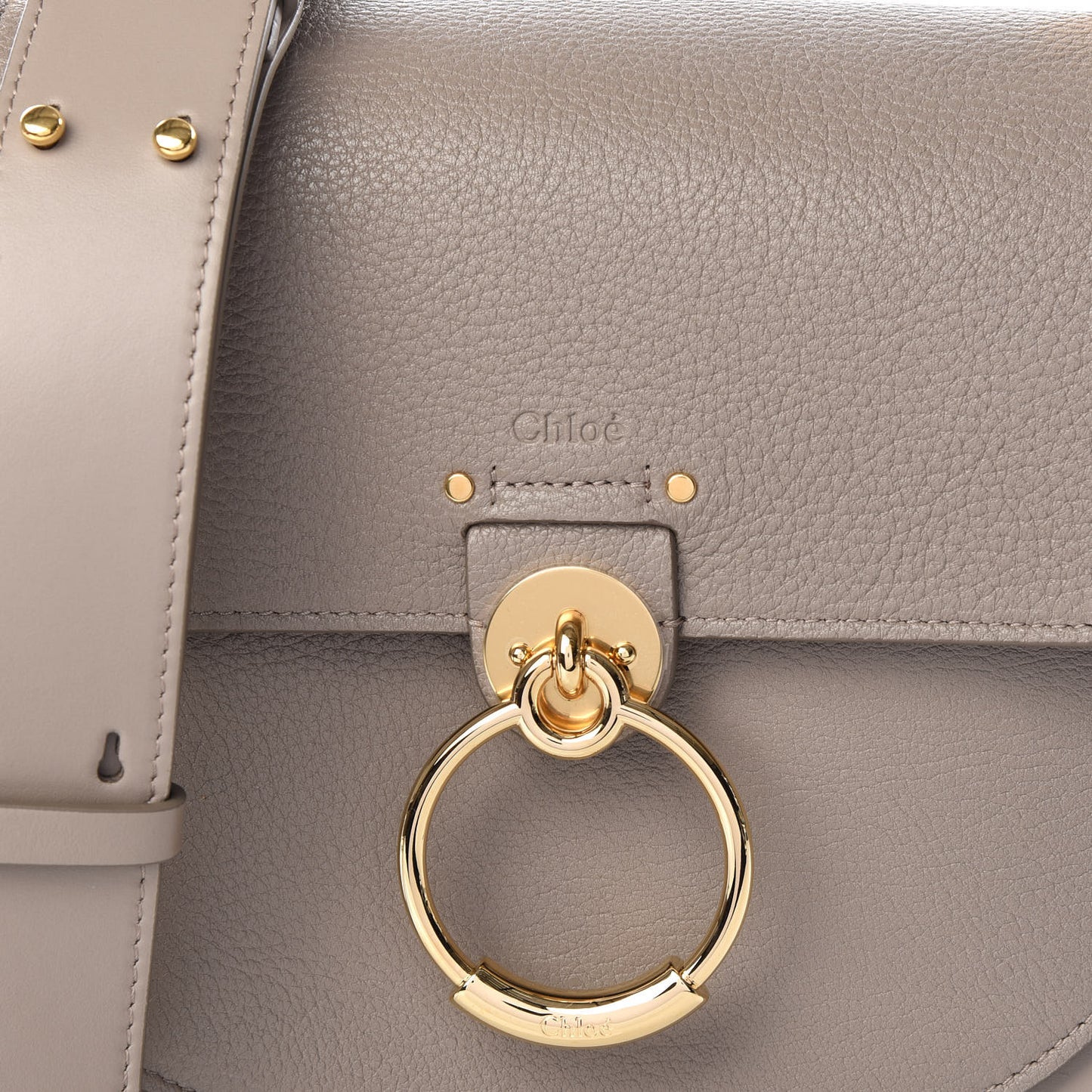 Calfskin Large Tess Bag Motty Grey