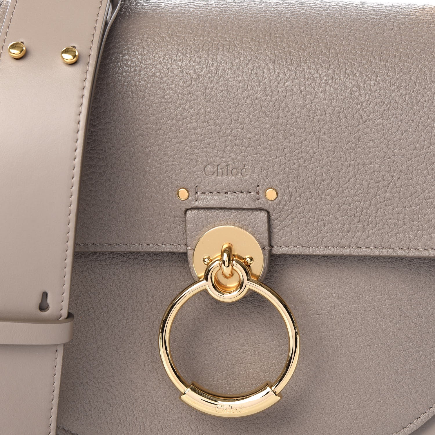 Chloe Calfskin Large Tess Bag Motty Grey 8 of 8