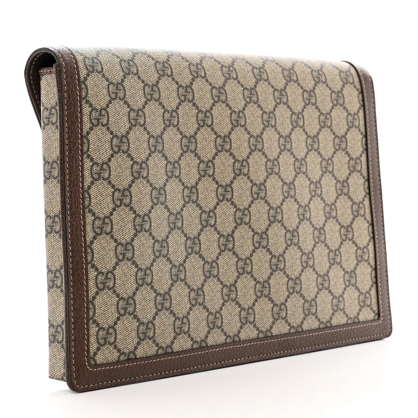 GG Supreme Monogram Web Ophidia Clutch Beige New Acero