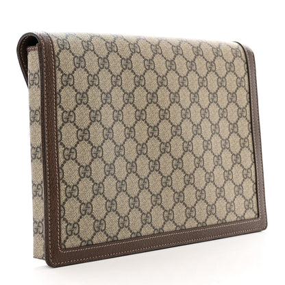 Gucci GG Supreme Monogram Web Ophidia Clutch Beige New Acero 3 of 7