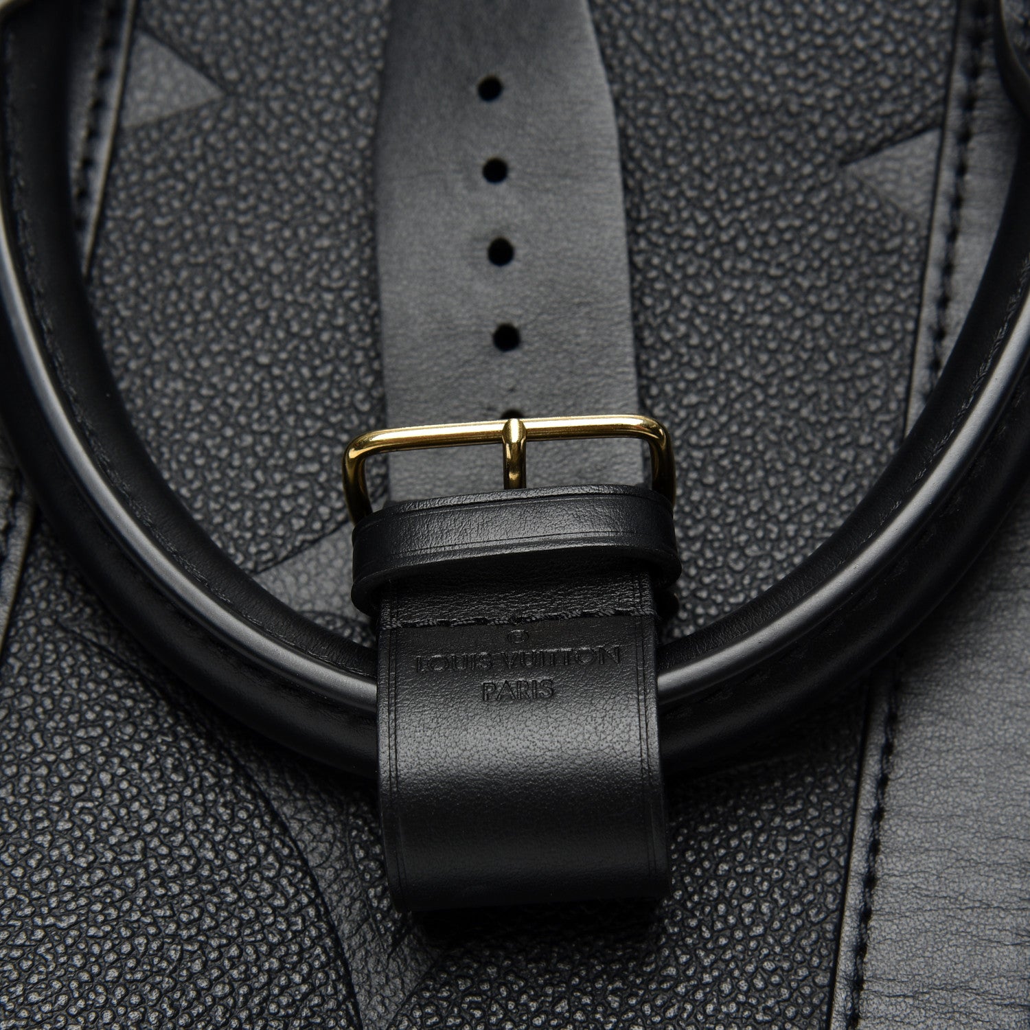Louis Vuitton Empreinte Monogram Giant Keepall Bandouliere 45 Black 7 of 9