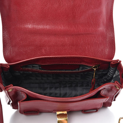 Proenza Schouler Lambskin PS1 Mini Pouch Messenger Bag Burgundy 5 of 11