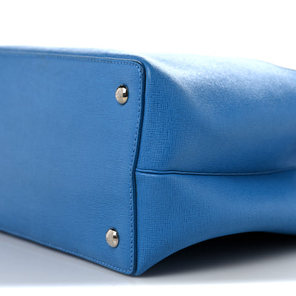 Fendi Vitello Elite Monster Petite 2Jours Tote Blue Royal Papavero Multicolor 9 of 9