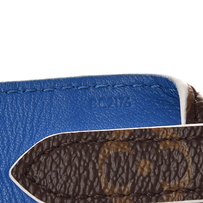 Louis Vuitton Monogram Bandouliere Shoulder Strap Blue 4 of 5