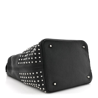 Burberry Calfskin Studded Medium Susanna Hobo Black 3 of 9