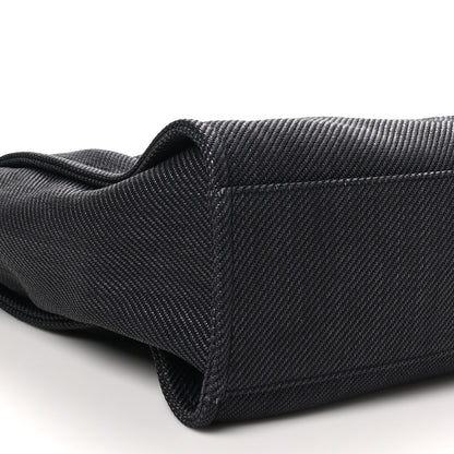 Chanel Woven Straw Raffia Large Deauville Tote  Black 9 of 10