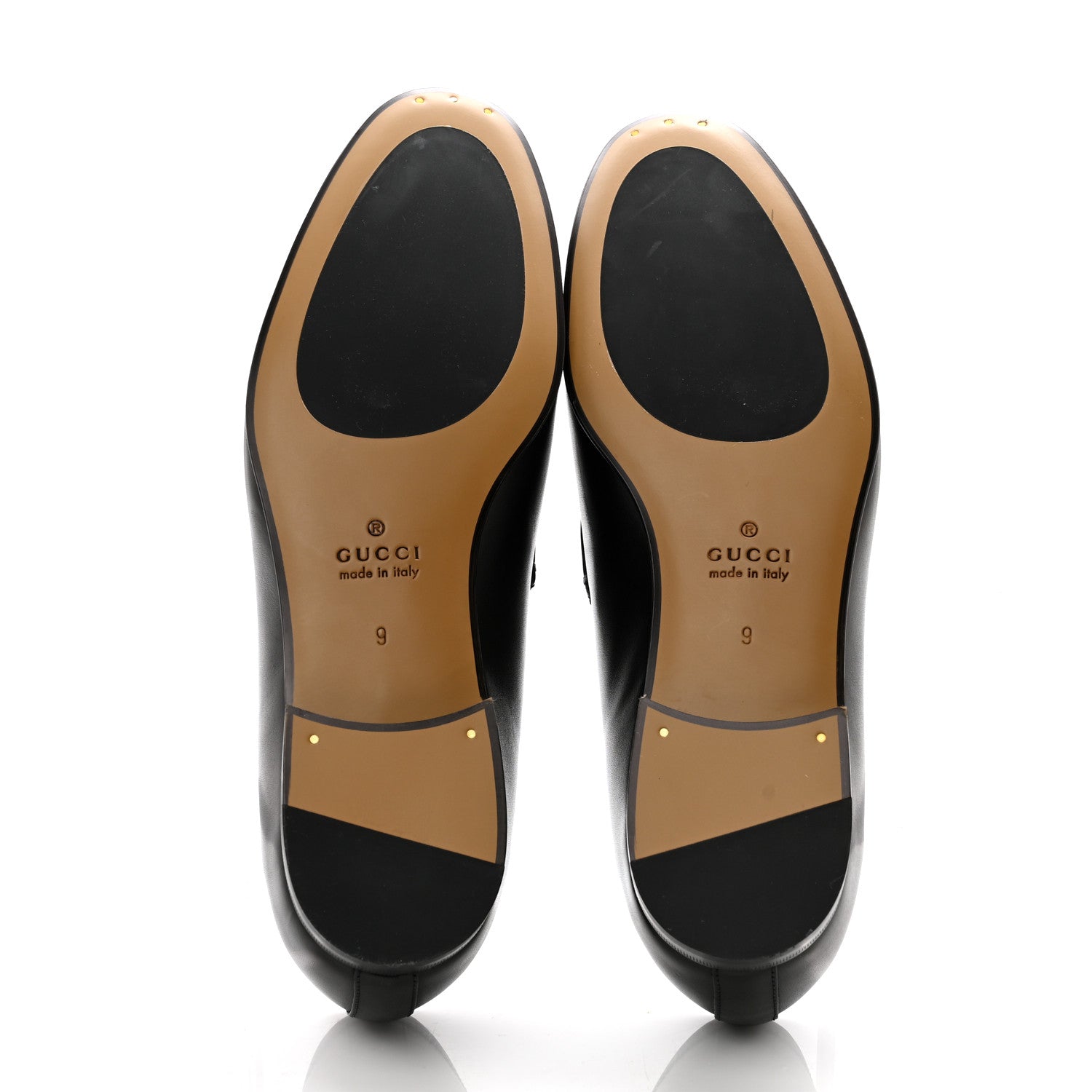 Gucci Calfskin Horsebit Mens Jordaan Loafers 9 Black 5 of 11