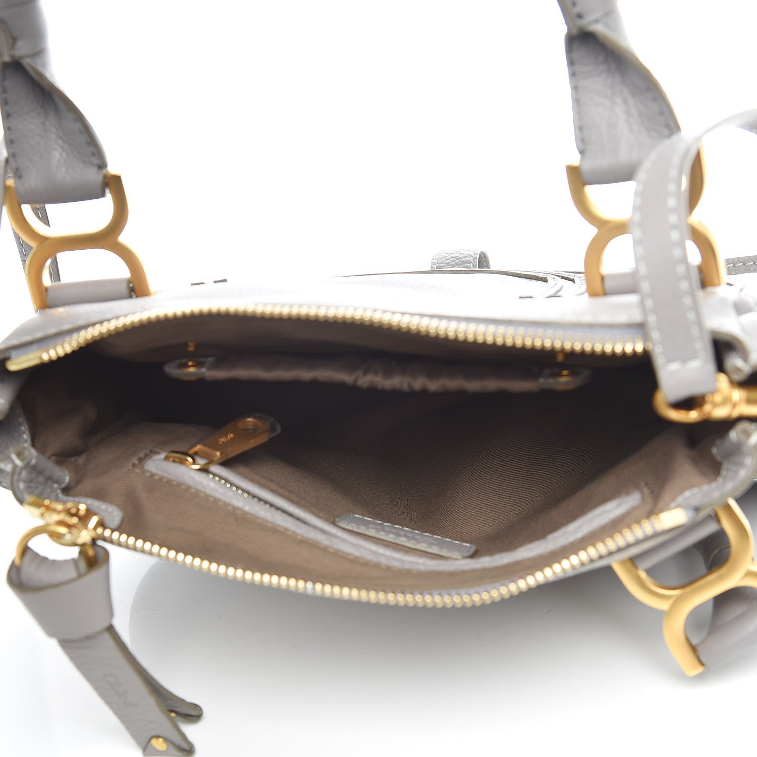 Chloe Calfskin Small Marcie Satchel Cashmere Grey 6 of 13