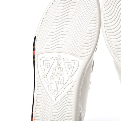 Gucci Miro Soft Calfskin Interlocking G Womens New Ace Sneakers 35.5 White Red Flame Green 6 of 10