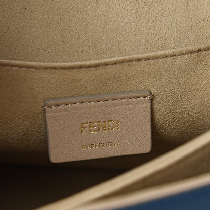 Fendi Vitello Liberty Scalloped Studded Kan I Shoulder Bag Balena 5 of 9
