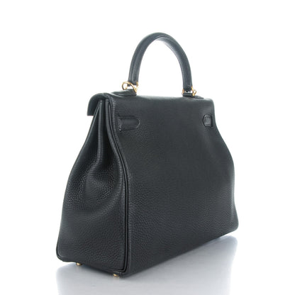 Hermes Togo Kelly Retourne 32 Black 3 of 24
