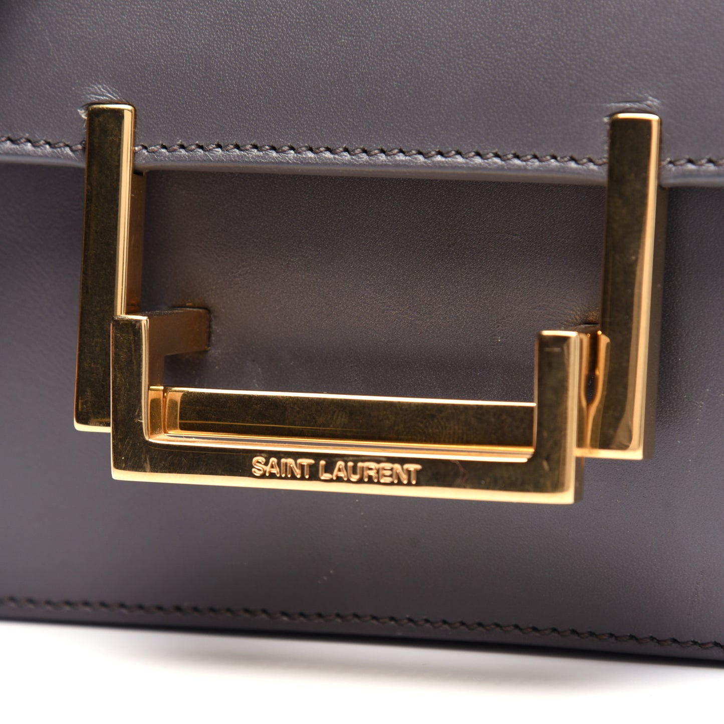 Calfskin Small Classic Lulu Bag Gray