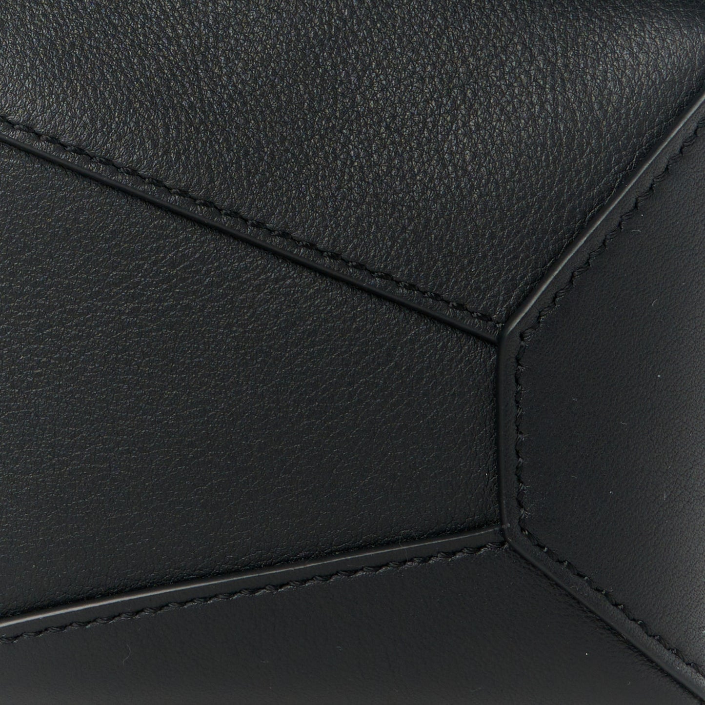 Calfskin Mini Puzzle Edge Bag Black