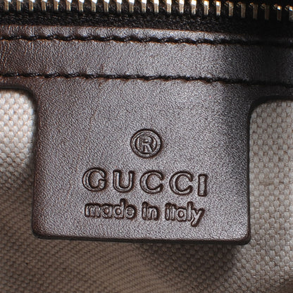 Gucci Monogram Vintage Web Medium Hobo Dark Brown 7 of 8
