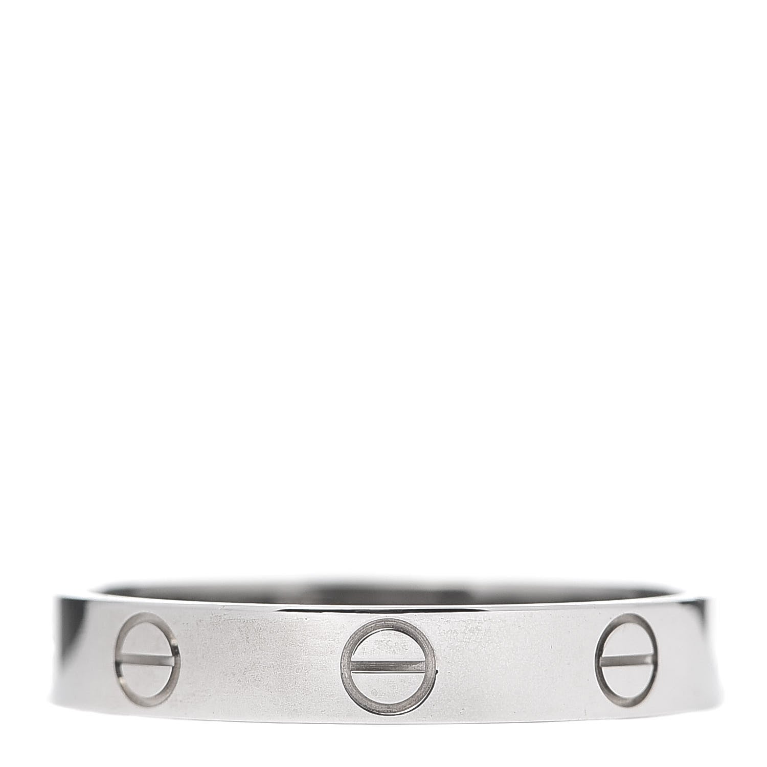 Cartier 18K White Gold 3.5mm LOVE Wedding Band Ring 59 8.75 1 of 4