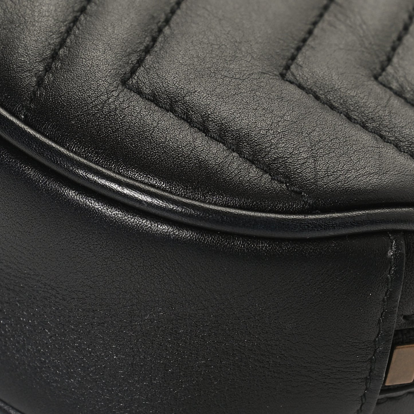 Calfskin Matelasse GG Marmont Belt Bag 95 38 Black