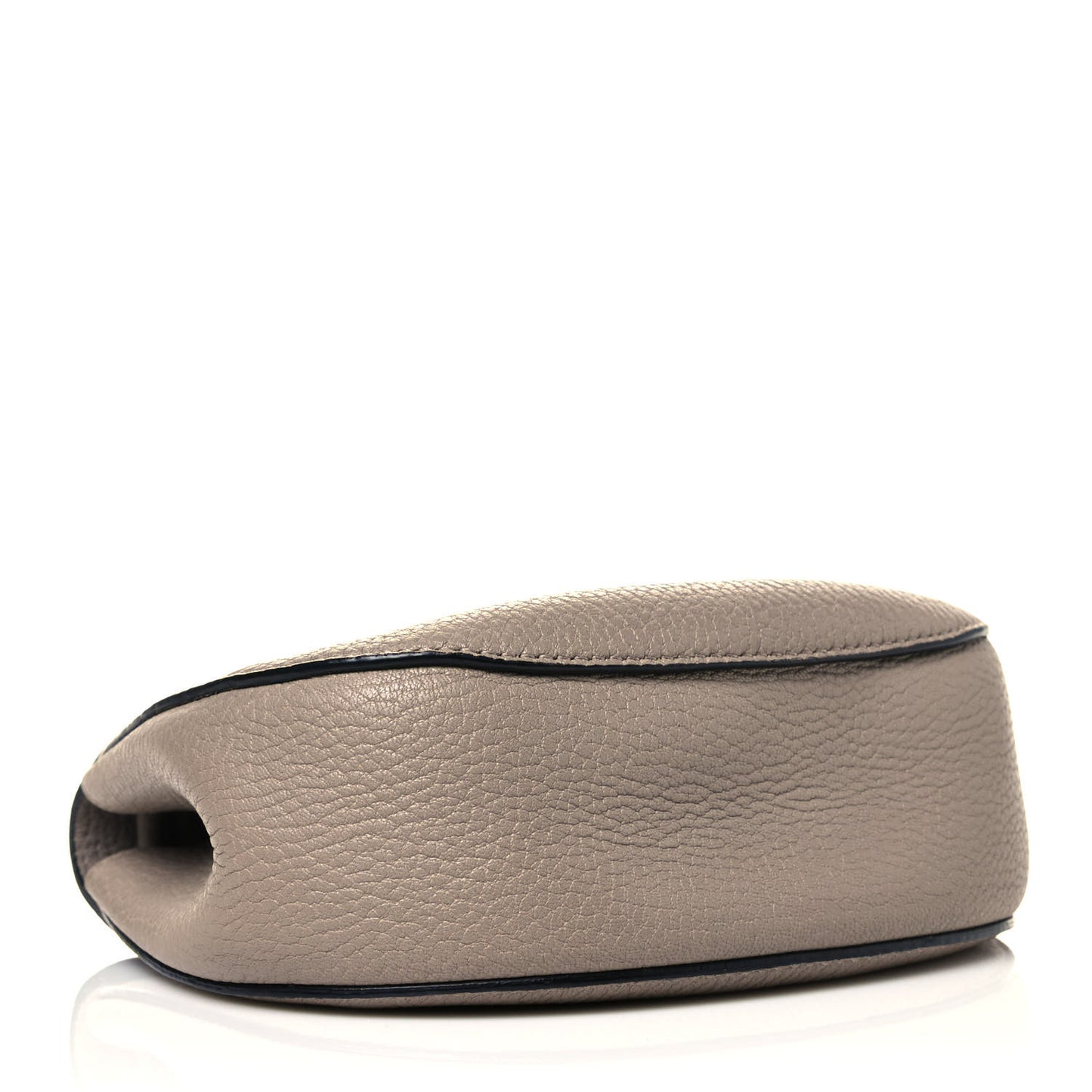 Grained Lambskin Mini Drew Shoulder Bag Motty Grey