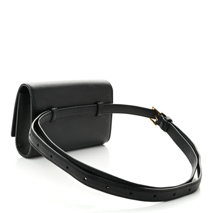Saint Laurent Grain De Poudre Monogram Kate Belt Bag Black 3 of 10
