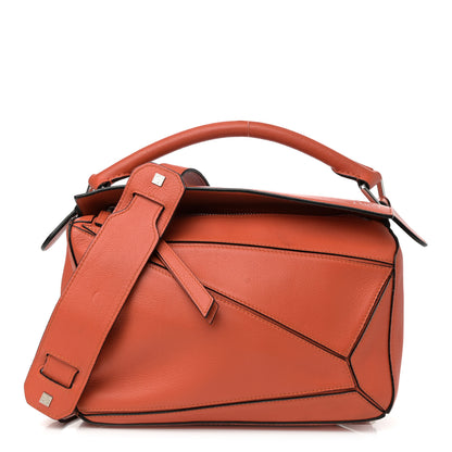 Loewe Calfskin Small Puzzle Bag Coral 1 of 16