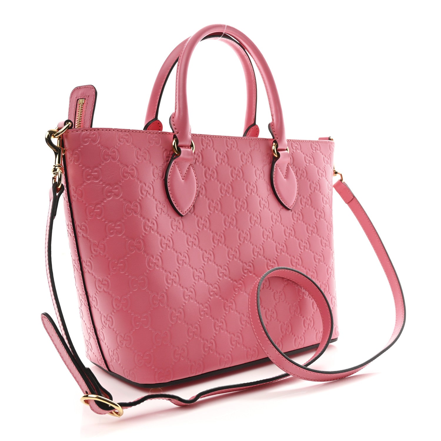 Gucci Guccissima Small Zippered Bucket Tote Flush 3 of 11