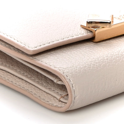 MCM Goatskin Milano Tri-Fold Wallet Beige 8 of 11