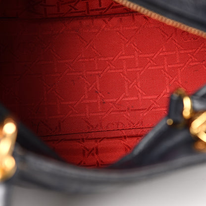 Christian Dior Lambskin Cannage Medium Lady Dior Navy Blue 20 of 21